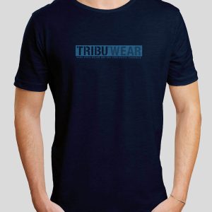 Camiseta Azul Marino Hombre Banner