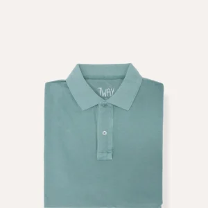 POLO PIQUÉ VERDE MANGA CORTA
