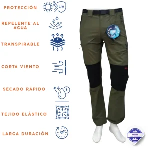 Pantalón trekking verano talla grande  hombre