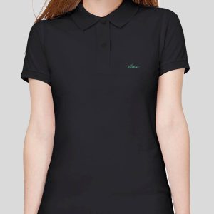 Polo Negro Mujer Rúbrica
